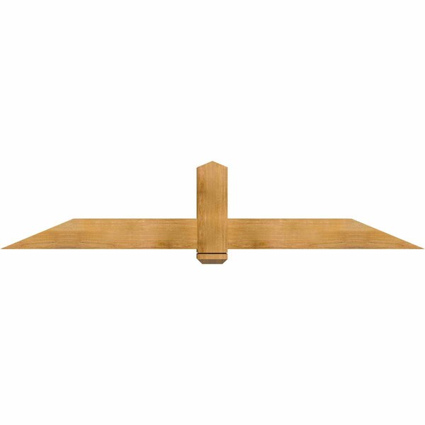 Ekena Millwork Eugene Rough Sawn Timber Gable Bracket, Western Red Cedar, 84"W x 17"H x 6"D x 6"F, 5/12 Pitch GBW084X17X0606EUG00RWR - main